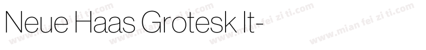 Neue Haas Grotesk It字体转换